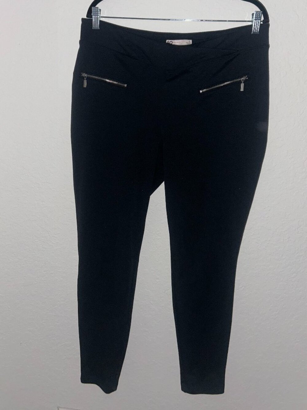 Black Dress Pants with Foe Zippers